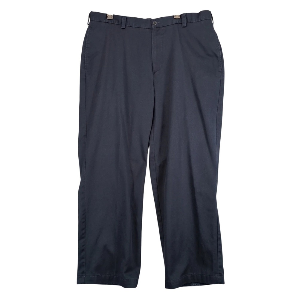 Izod American Chino Navy Pants Mens 40x29" Cotton Casual Preppy Work Business